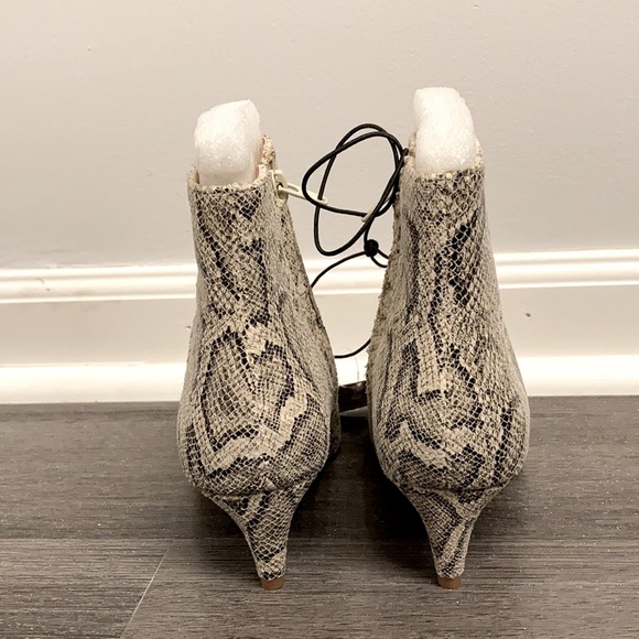 NWT!! Express snakeskin kitten heel booties! - Picture 4 of 6